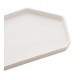 Petisqueira 35x16x2cm Porcelana Branco Matt Com Cabo De Bambu